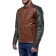 Bravo 7 jacket, leather, size m, brown, black