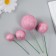 Decor for creativity "Balls Pink Brill" d = 2; 3; 3.5 and 4 cm set 20 pcs