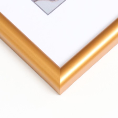 Photo frame plastic "Rainbow" 21x30 cm, matte gold-2
