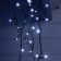 Garland "fringe" 3 × 0.9 m, IP44, UMS, dark thread, 232 LED, white glow, 220 V
