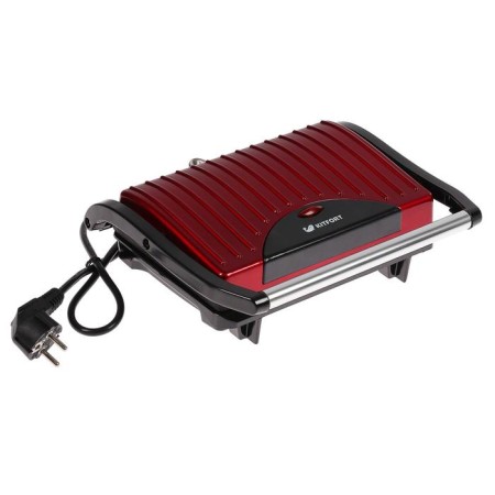 Sandwich KitFort KT-1609 Panini Maker, 640 W, anti-stick coating, red/black