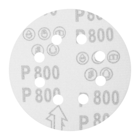 Circle of abrasive grinding under the "Velcro" tundra, perforated, 125 mm, P800, 10 pcs.-6