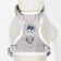 AMONICE SECTION "Mouse" with a soft harness, leash 120 x 1 cm, Osh 18-22 cm, fire 24-30 cm, gray