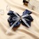 Hair elastic band "Schoolgirl" Bant White Golly, 14 cm, white-blue