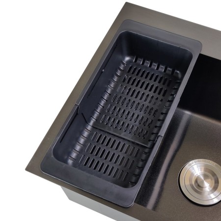 Kitchen sink Gerda GS 6045 G, 600x450 h = 200 mm, color graphite-3