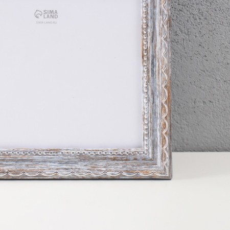 Photo frame plastic "Frosty silver style" 40x60 cm, frosty silver-1