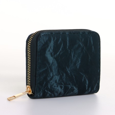 Women's wallet with lightning, green color-1
