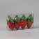 Christmas tree decoration "Corn Color" (set 4 pcs) 10x4 cm, red