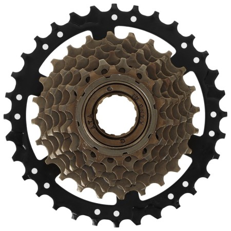 ATA ratchet, 7 speeds, 14-32T, black-brown