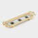 Fan -45 × 13 × 6 cm standing stand stand, gold metal color
