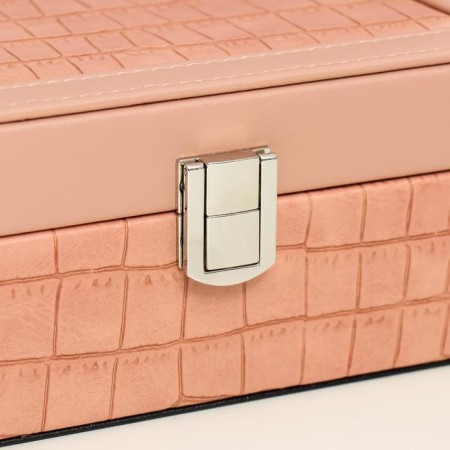 Casket leatherette for jewelry "Pink python" Combined 7.5x14x20 cm-3