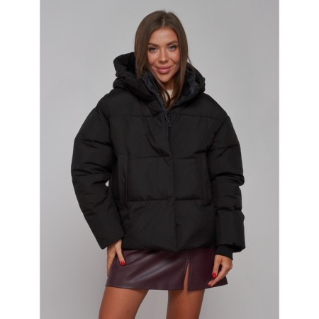 Winter jacket female, size 50, black color-19