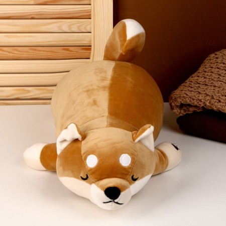 Soft toy-podushka "Dog", 50 cm, beige color-2