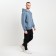Male sweatshirt was formed, the color is tourmaline, size 58