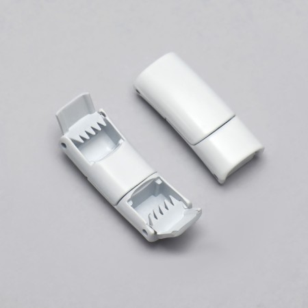 Cleep for laces, on magnets, steam, size 2.6 × 2 × 0.7 cm, white color-8