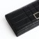 Women's wallet on a magnet, black color