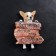 Suspended decor "Caution Very Evil Dog" 26x22cm