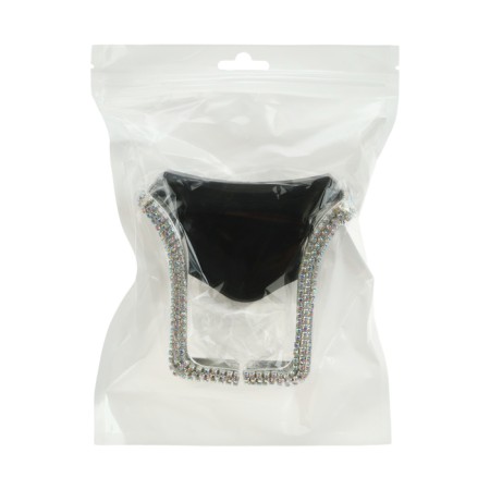 Phone holder in a deflector with rhinestones-8