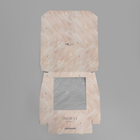 Confectionery packaging, boxing box "Present", 20 x 20 x 4 cm-3