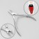 Manicure nippers for cuticles, double spring, 9.5 cm, blade length - 8 mm, in a case, silver color