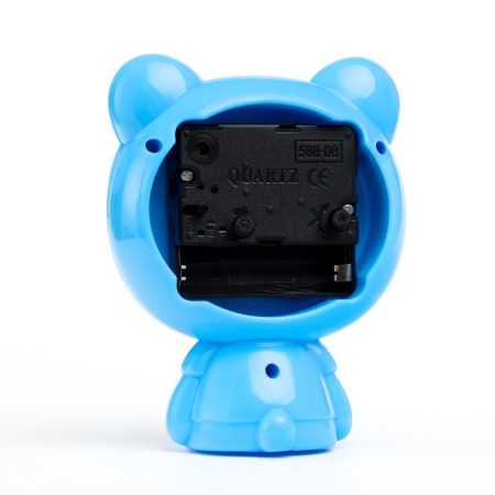 Clock - alarm clock "Bear" children's, discrete move, 12 x 9 cm, aa-2