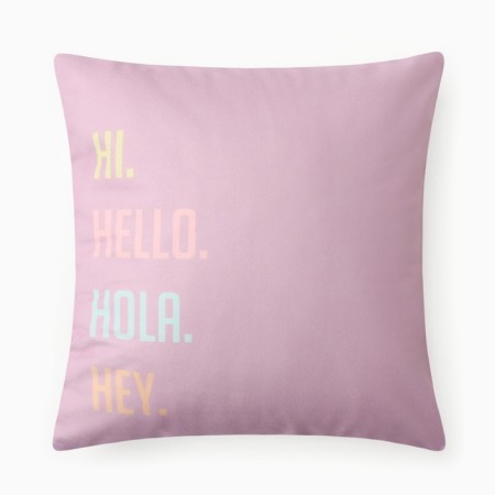 Case on the pillow Ethel "Hi, Bye", 40*40 cm, 100 p/e, velor-2