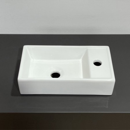 Comforty-Moillete Comfort “Asti-40, white gloss with a sink, 9140-1