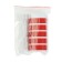 A car sticker, a reflective strip, 40 × 0.7 cm, red, set 5 pcs