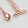 A set of massage for the face and neckline, 2 pcs, color pink gold