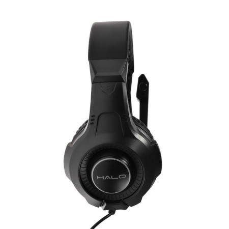 Qumo Halo headphones, game, microphone, 2x3.5+usb, 2m, backlight, black-3