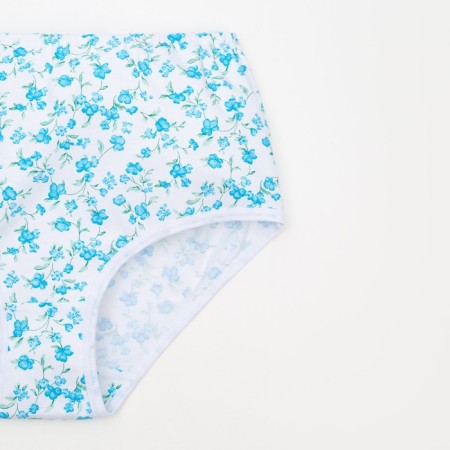 Cowards female slips, turquoise/white color, size 56-1
