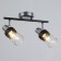 Lamp "Masumi" 2x60W E14 black/chrome 47.5x10x20cm