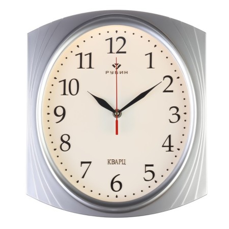 Watch wall, interior "classics" 28 x 31.5 cm, silent, silver corps