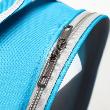 The backpack for carrying animals is transparent, 31 x 28 x 42 cm, blue-5