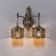 Sconces Citilux "emir" CL467323, 33x39 cm, 2x75W, e27, brown color