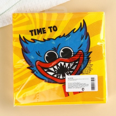 Paper napkins "Haggi Waggi", 33x33 cm, 20 pieces, 3 strata, monster-8