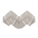 A set of components for a skirting board for the countertop "Ideal" light gray glossy