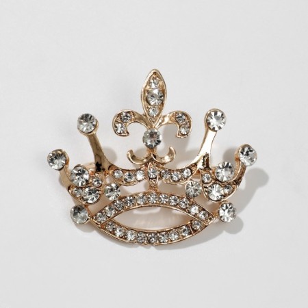 Set 2 objects: brooch, glitter "crown", color, glitter - color mix-1