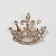 Set 2 objects: brooch, glitter "crown", color, glitter - color mix