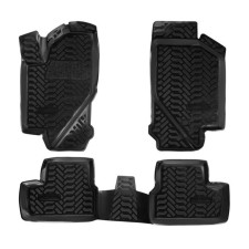 A set of rugs in the AIRLINE, LADA Granta 2011-, high side, polymer, black color, 4 pcs