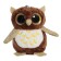 Soft toy "owl", on a key fob, color mix