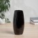 VAZ Coramics Table "Thiago" strips of barrel, D-5 cm, 17x7 cm, black