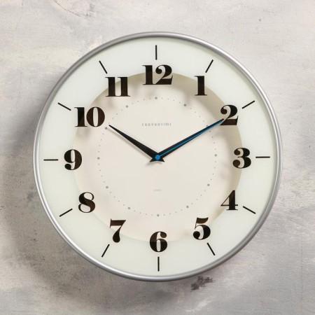 Wall clock, series: classic, smooth move, d = 30.5 cm, glass printing
