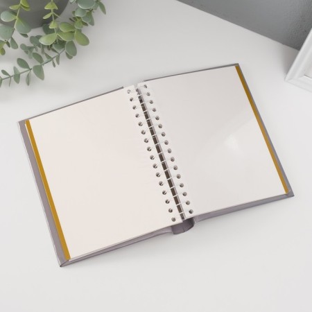 Photo album magnetic 10 sheets "Rainbow with heart" embossing gold 2x16x19 cm-3