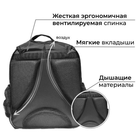School backpack, 37 x 28 x 19 cm, calligrata volt "Blade"-4