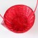 Wicker basket, bamboo, d19xh5 cm, red
