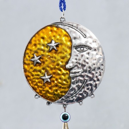 Wind Music Metal "Month and Sun. Butterflies" from the evil eye 5 bells 52 cm-1