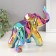 Souvenir Ceramics "Geometry. Elephant" Yellow Chameleon 11x26x18 cm