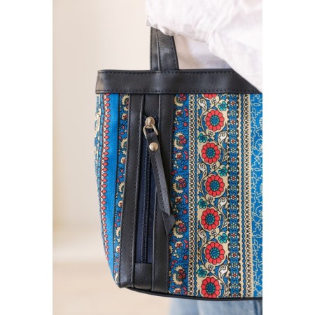 Female Bag Linzo Boho-blue-4