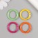 Carabiner Metal "Circle. Purvalum" mix 2.4x2.4 cm